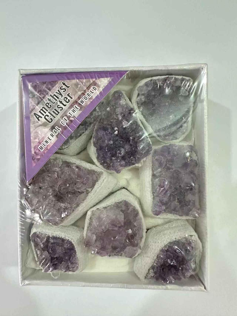 奇石荟萃原石水晶盒装水晶石新款批发货摆件水晶发财树装饰工艺品各种水晶石等雨花石原石天然鹅卵石鱼缸花盆彩色石子七彩小五彩石