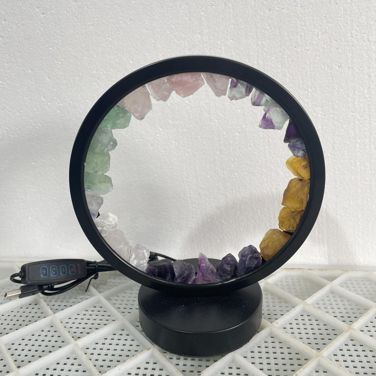 奇石荟萃水晶工艺台灯款式多样工艺品摆件水晶发财树装饰工艺品各种水晶石等雨花石原石天然鹅卵石鱼缸花盆彩色石子七彩小五彩石