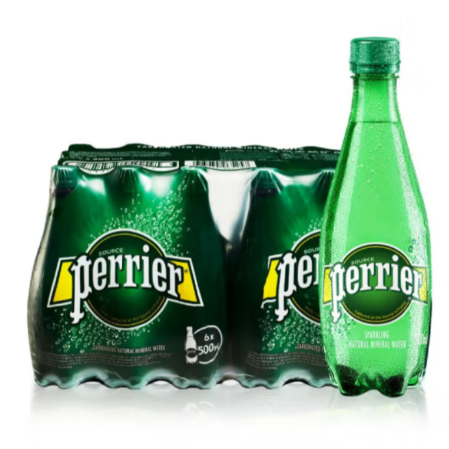 French imported Paris water plastic bottles 500ml, 24 bottles per case, original strawberry flavor, lime flavor details Picture