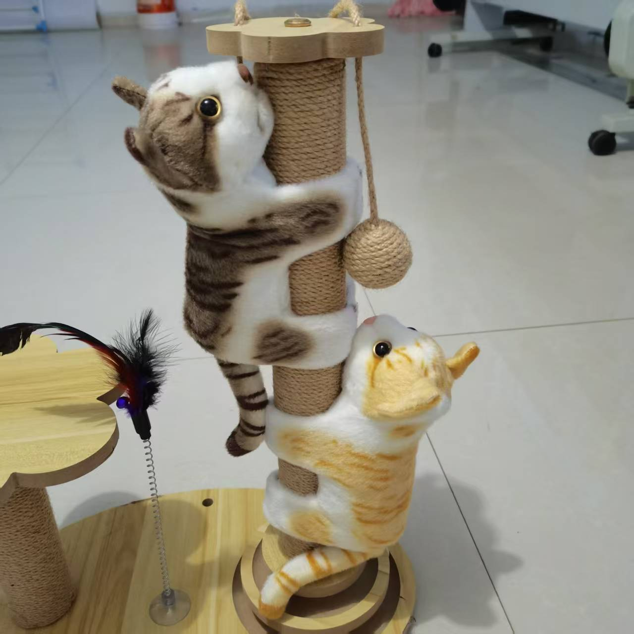 毛绒玩具公仔玩偶啪啪圈小猫