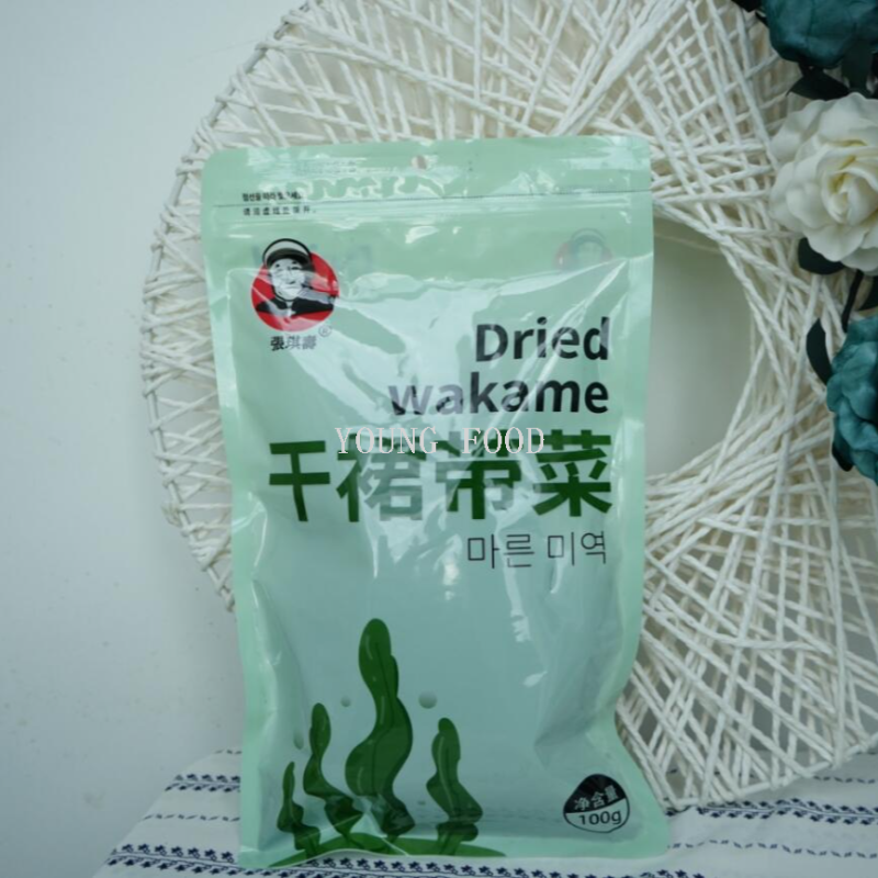 张琪寿老爷爷干裙带菜100克高泡发多种吃法韩国海带汤原料干净白底实物图