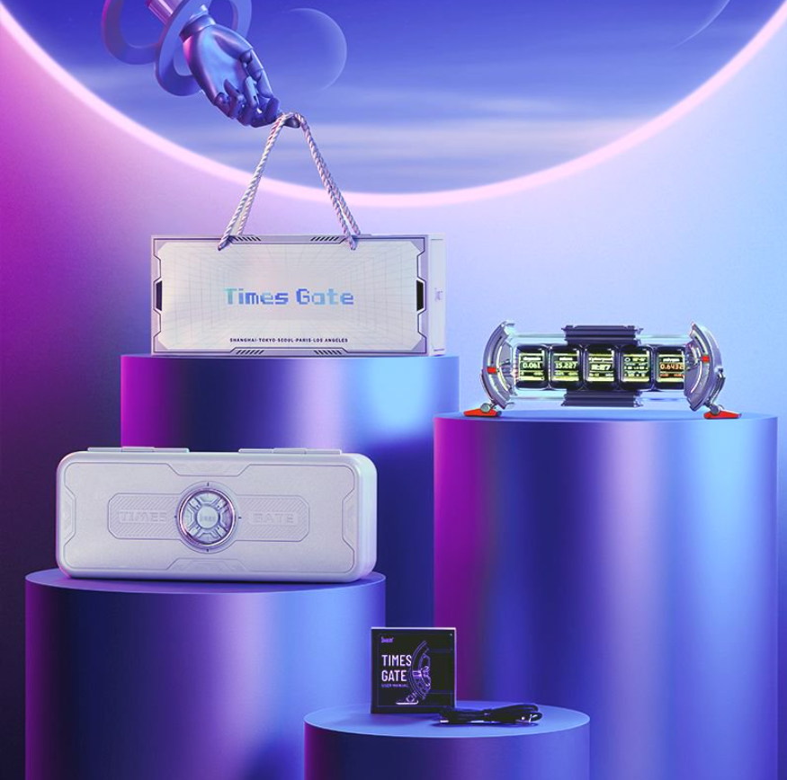 Divoom Times Gate, The Gate Of Time And Sound, Pixel Arbitrary Screen, Glow Tube Clock Table Tower