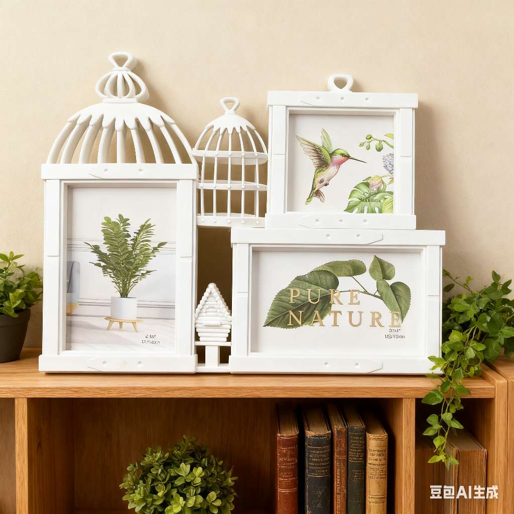 鸟笼塑料家庭组合相框详情图1
