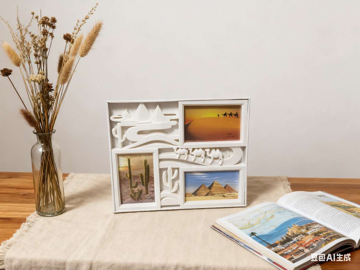 金字塔骆驼塑料家庭组合相框