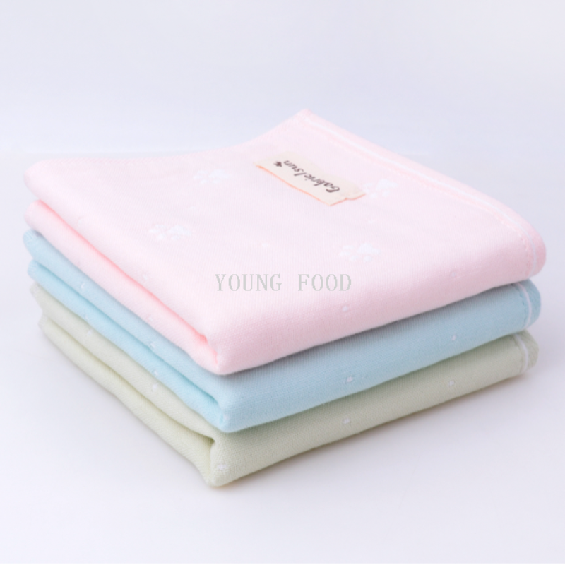 批发包邮 韩国进口100%棉 快乐足迹毛巾28*60cm 50g 颜色随机百货