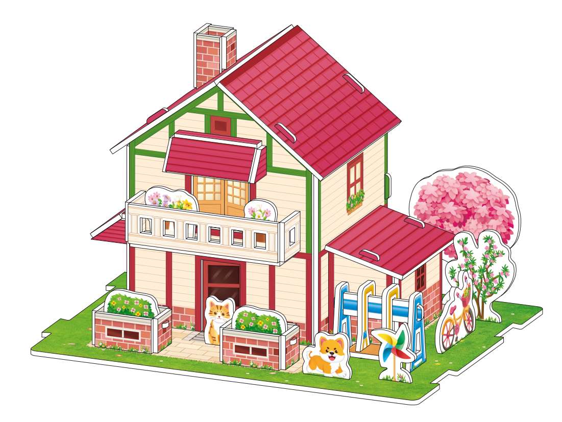 益智科教玩具拼插拼豆DIY乐纸泡沫拼图儿童散珠创意手工益智玩具