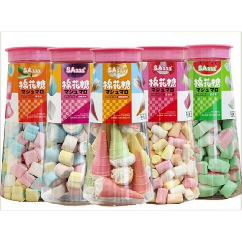 批发包邮 sa222棉花糖雪糕筒原味125g  棉花糖西瓜味160g切片西瓜