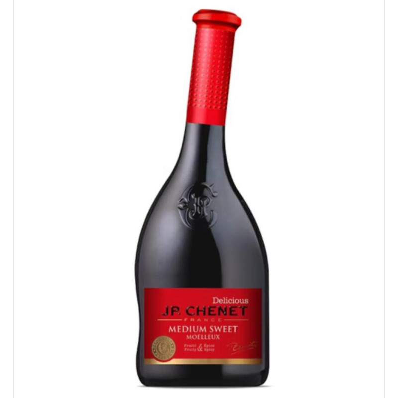 正品行货法国原瓶进口香奈半甜白葡萄酒750ml神索歪脖子jp.chenet