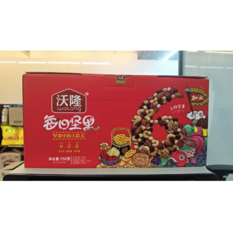 批发包邮休闲食品零食果干食品替餐儿童辅食果仁沃隆每日坚果750g