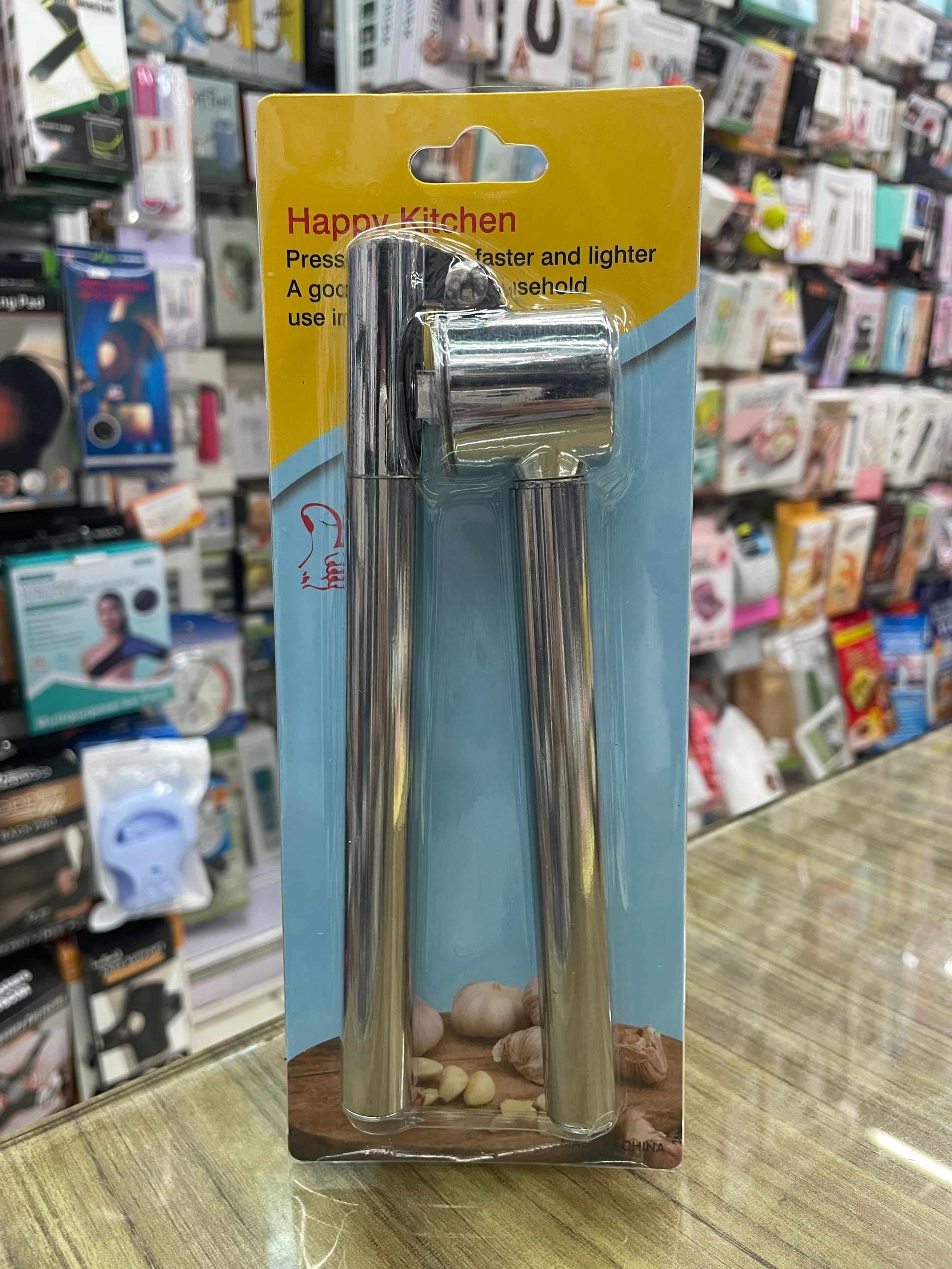 压蒜器，蒜泥器，金属蒜蓉器（994-6120）