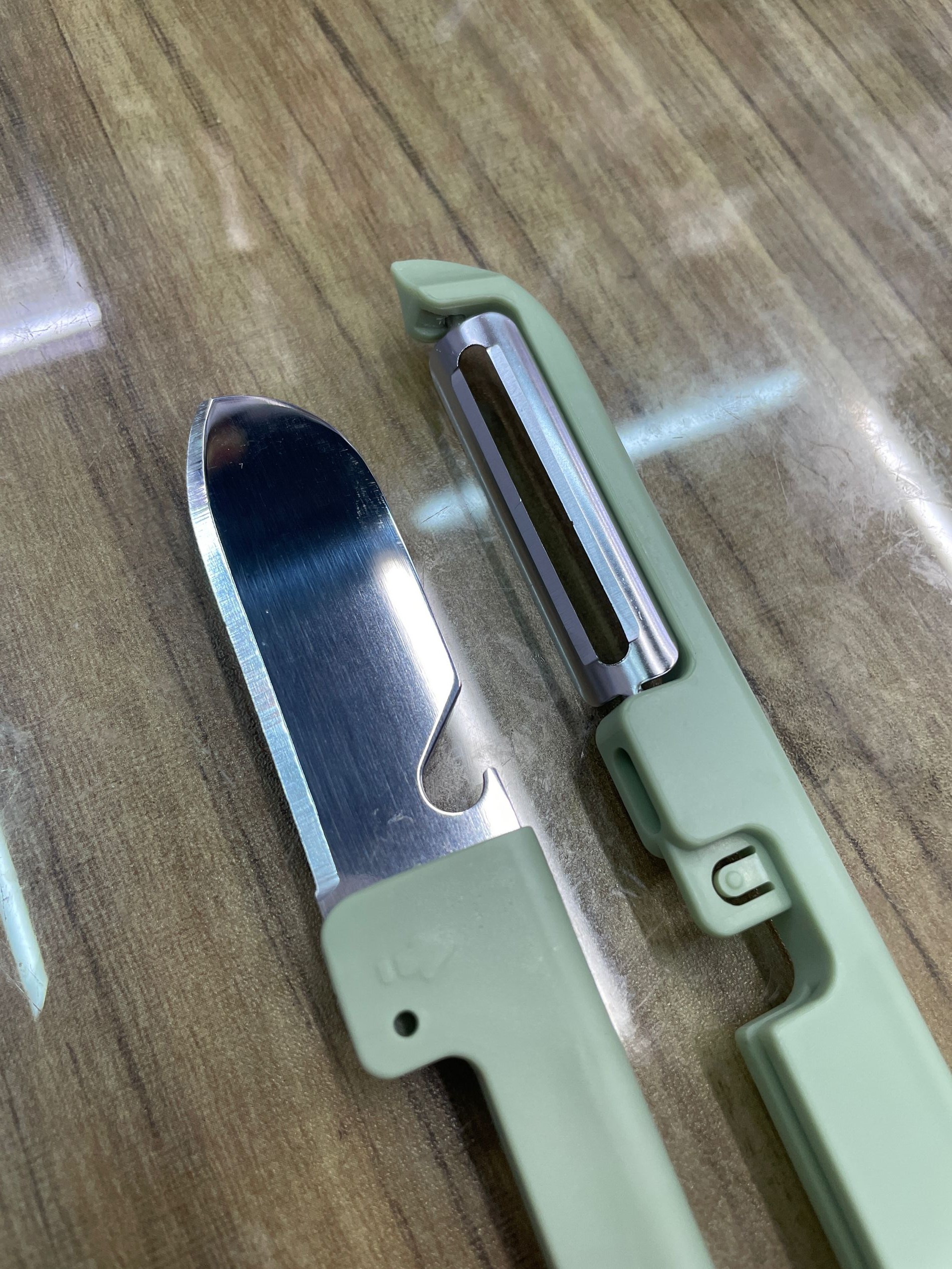 户外便携多功能削皮刀，二合一削皮器不锈钢水果刀（597）详情23