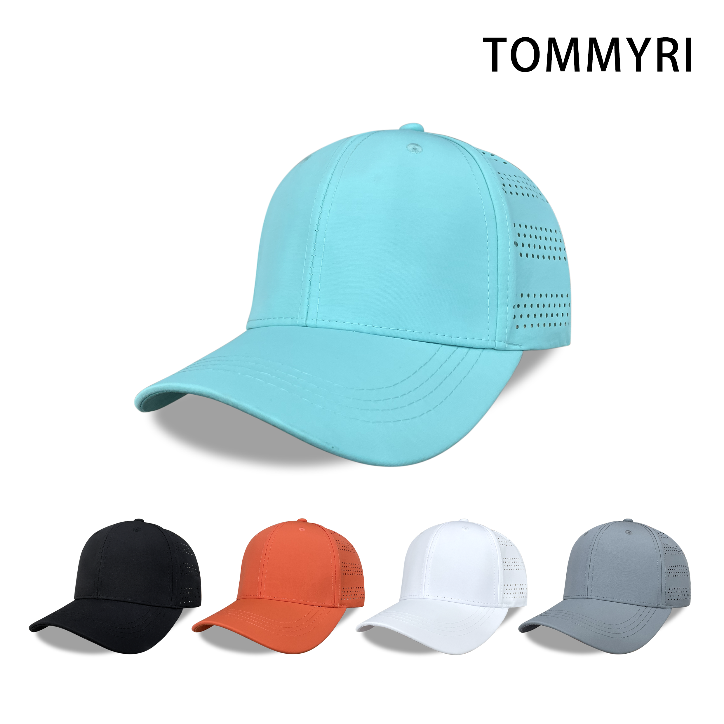 TOMMYRI multi-color breathable mesh baseball caps for both men and women, fashionable and versatile adult sunshade baseball caps full figure
