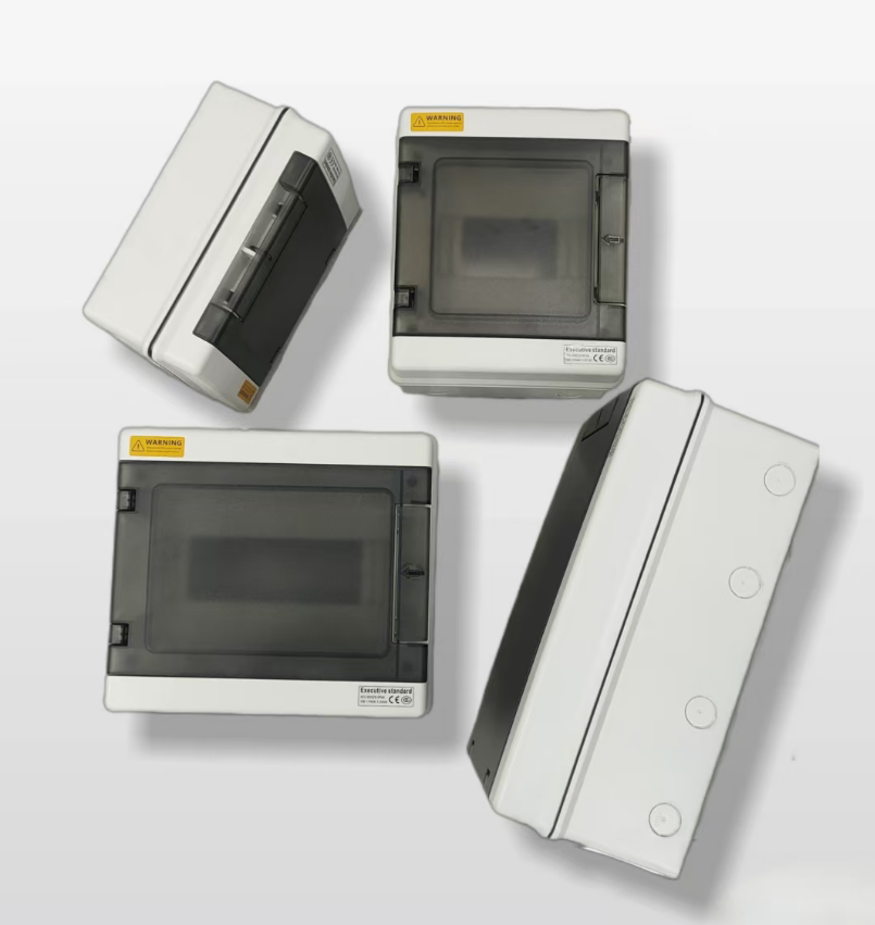 The waterproof and dustproof distribution box for electrical products features a horizontal double-lock design in multiple sizes Item Picture