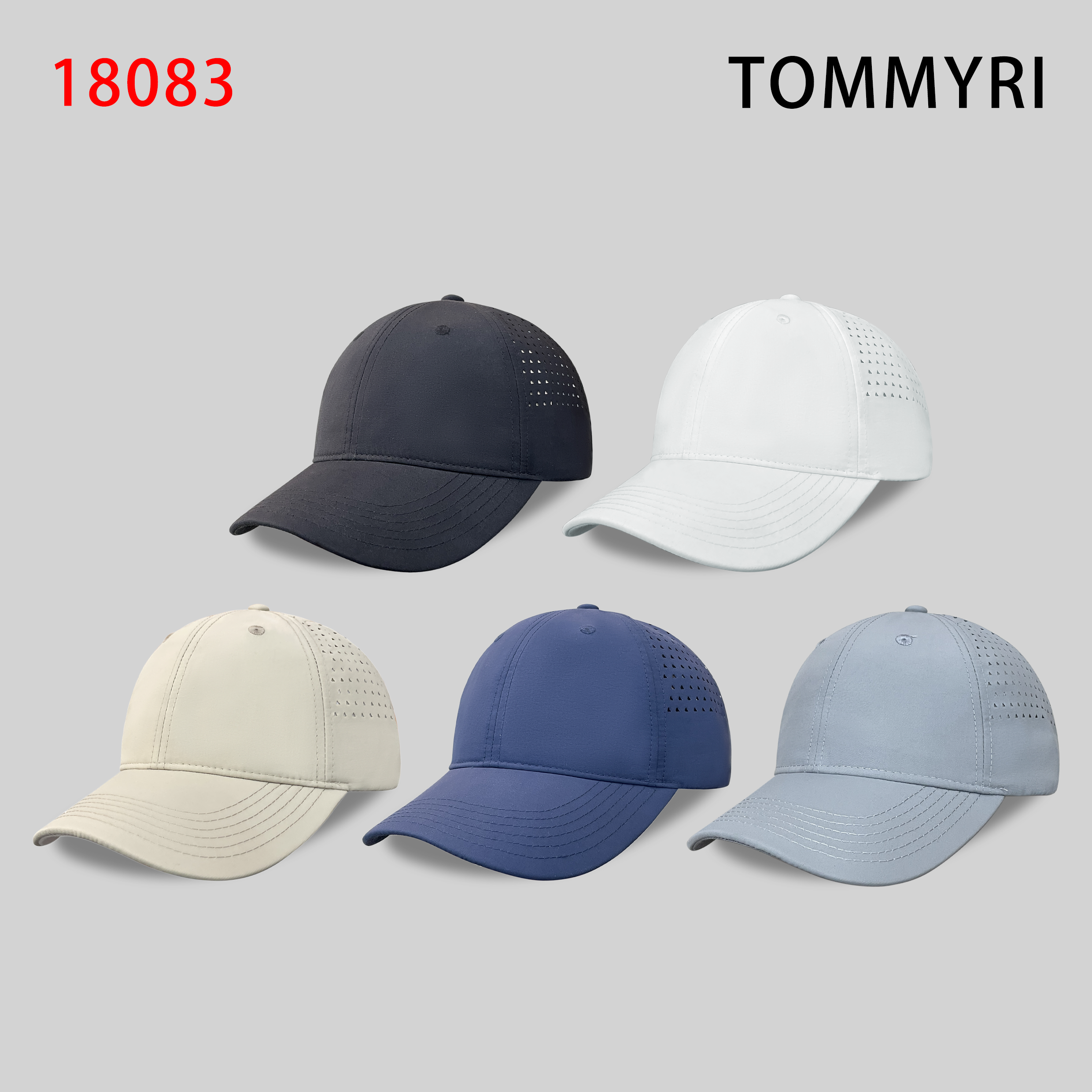 TOMMYRI multi-color baseball caps for both men and women, fashionable breathable mesh baseball caps, outdoor sunshade, casual and trendy adult baseball caps full figure