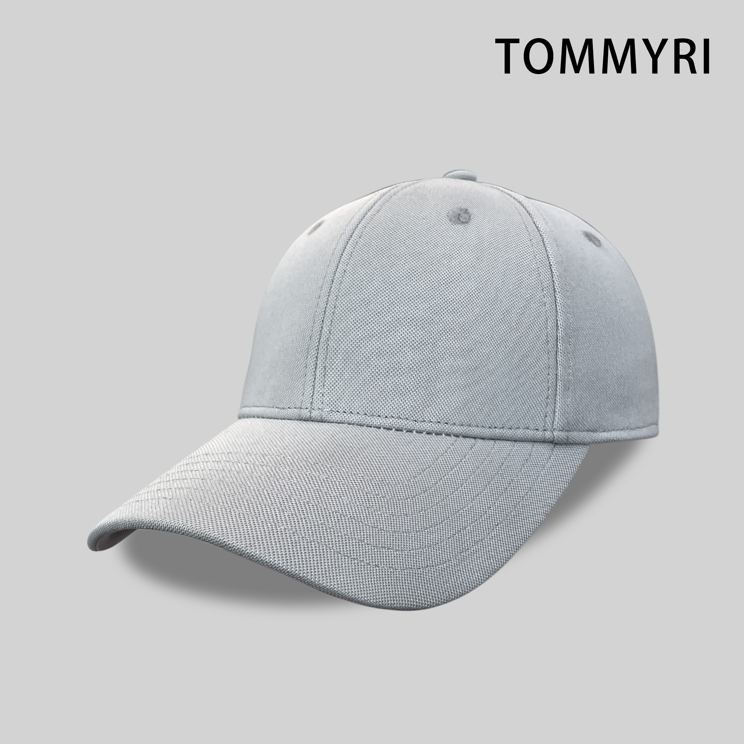 TOMMY simple solid-color baseball cap, multi-color casual baseball cap, fashionable and versatile outdoor sun hat details Picture