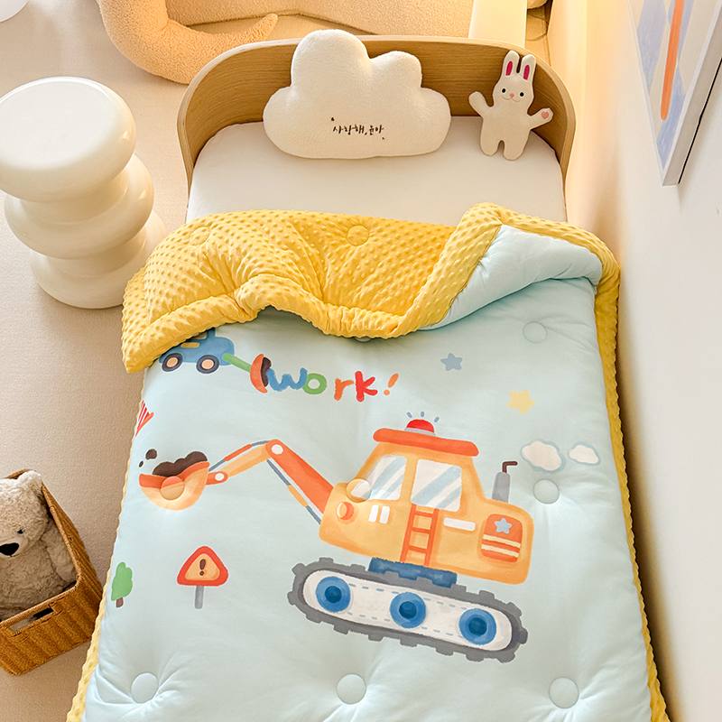 2025 新款针织棉豆豆被 儿童豆豆被幼儿园豆豆被被子被芯