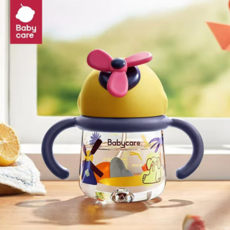 批发包邮 婴童用品babycare水杯 风精灵系列 帕洛米小岛260ML 20#