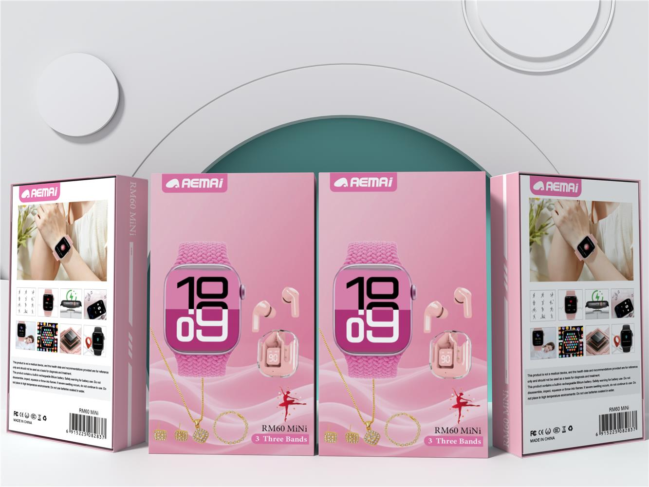 Smartwatch for outdoor sports, Bluetooth call, high-definition large screen, heart rate detection, sports watch RM60mini