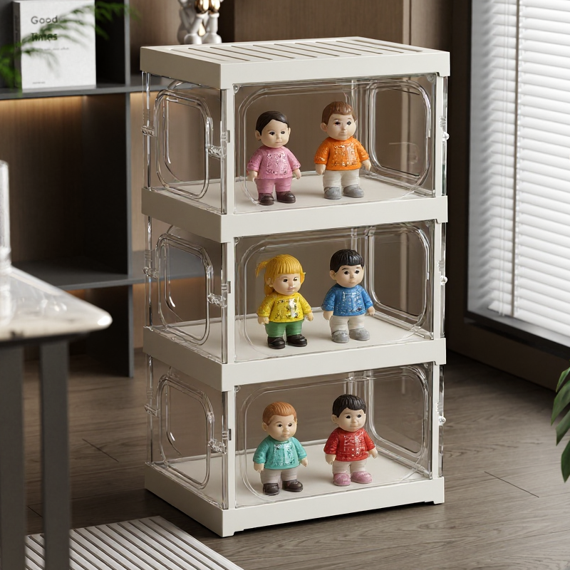 Shenghong Home Transparent Shoe Cabinet, Living Room Shoe Rack, Side Opening Display Of Sneakers, Shoe Wall, Foldable Shoe Storage Wonder, Acrylic Shoe Box, Figurine Box Application Scenario