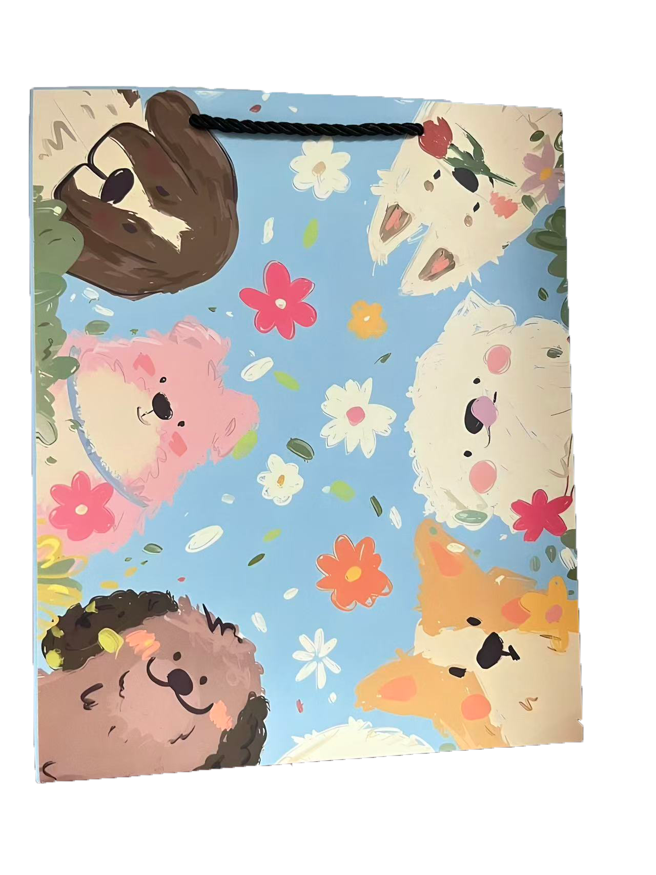 高级感牛皮纸生日礼品袋儿童手提袋印刷logo服装礼物包装袋批发