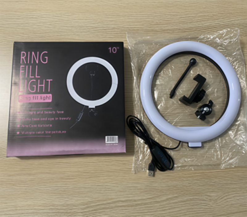 Best-selling live-streaming light: 10-inch three-color fill light, photography light, beauty light, and live-streaming lighting light for Internet celebrities pic 3