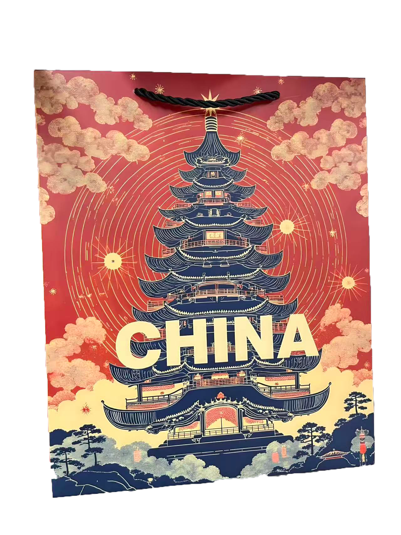 纸袋/礼品袋/圣诞纸袋/礼物手提盒/纸袋子细节图