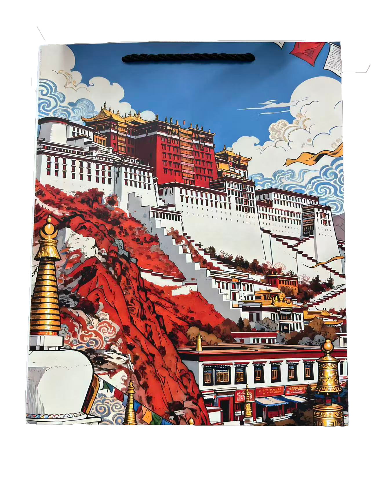 包装盒/月饼礼盒/礼盒包装/礼物手提盒/化妆品包装盒白底实物图