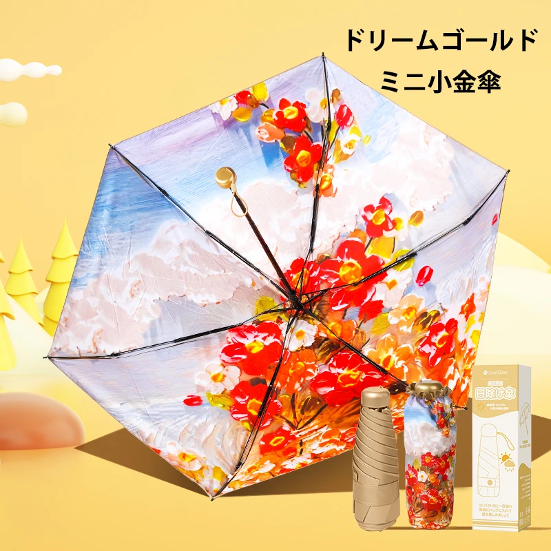 sasayama capsule sun umbrella, foldable, waterproof UV50+ portable, dual-purpose, with versatile designs Item Picture