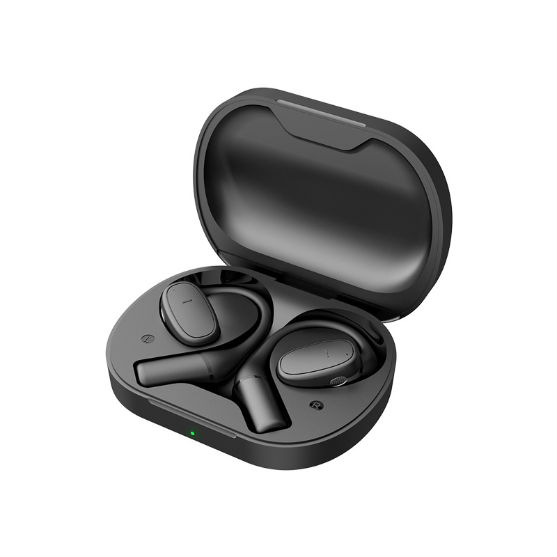 New Cross-Border Ear-Clip Metal Case Ultra-Long Battery Life Wireless Dual-Ear Ai Translation Bluetooth Headphones For Sports
