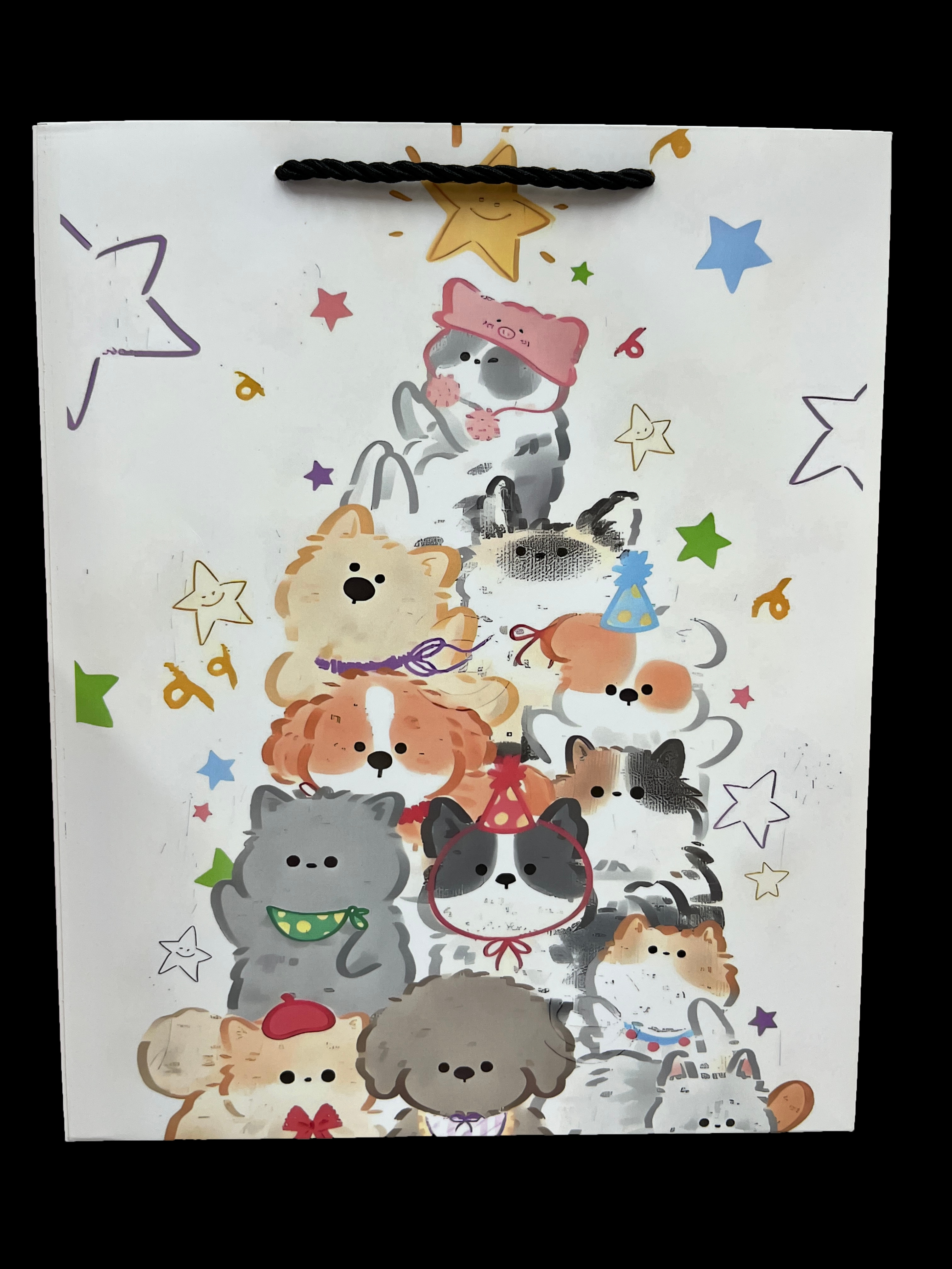 白卡纸礼品袋定制白牛皮纸手提袋儿童节日伴手礼包装礼袋纸袋