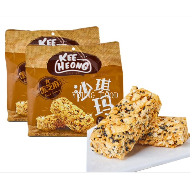 Free shipping Malaysia KEE HEONG Crispy Sachima 200g Autumn Waltz Imported Snack details Picture