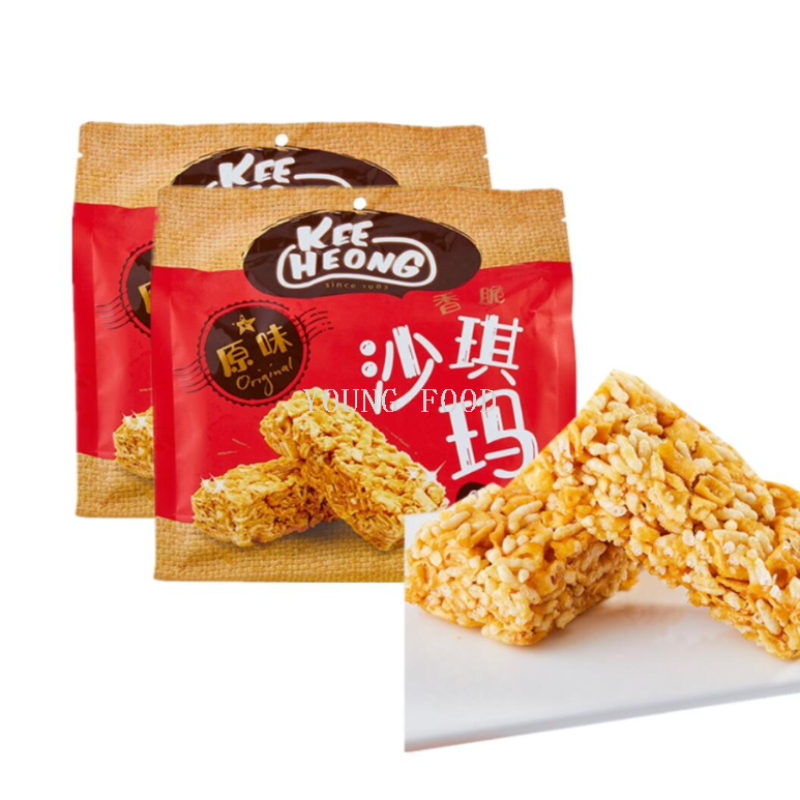 Free shipping Malaysia KEE HEONG Crispy Sachima 200g Autumn Waltz Imported Snack Application Scenario