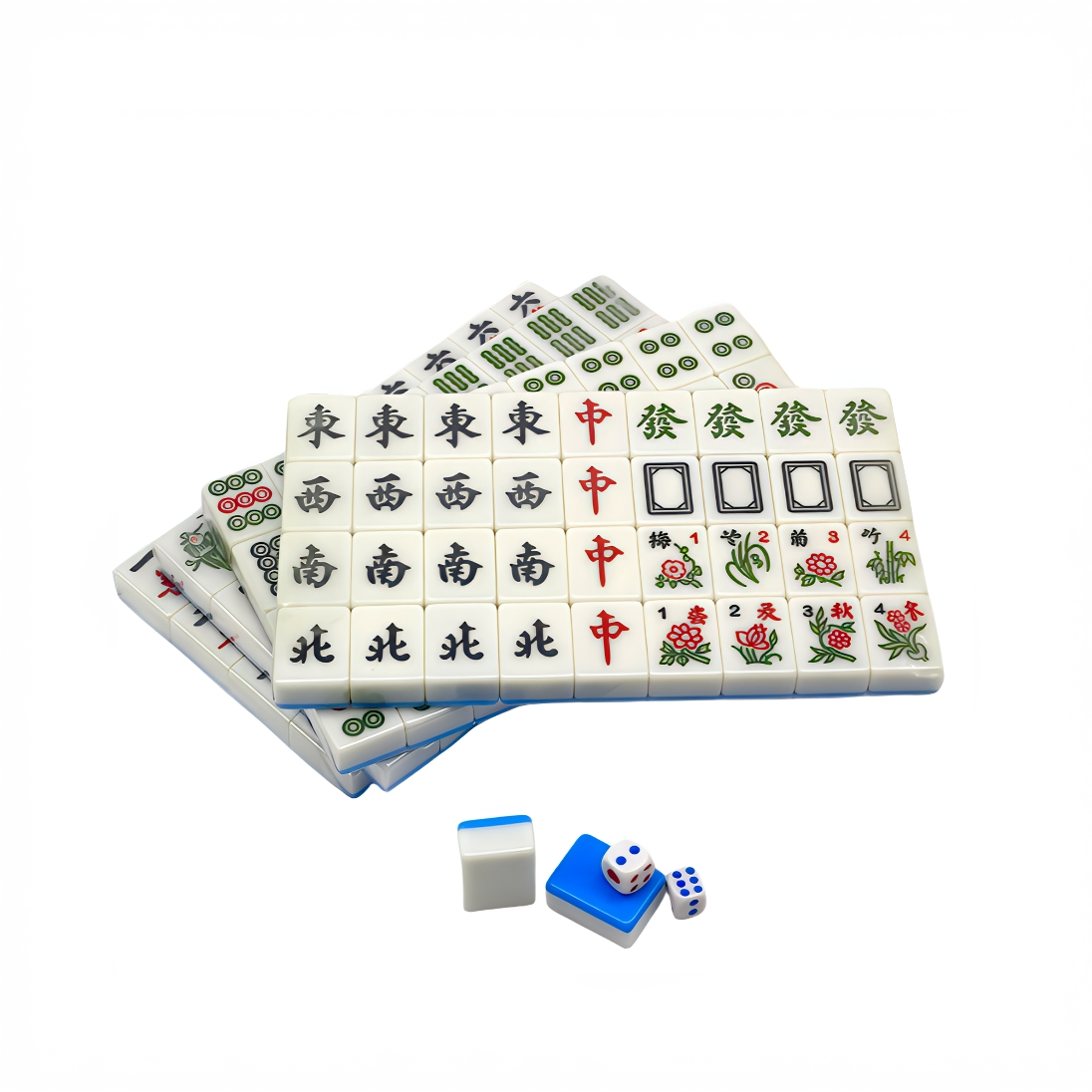 Nian Nian You Yu 30# Taiwan Premium Bamboo Silk Mahjong Tiles made of melamine material factory direct sales, can process and customize cross-border trade 144 mahjong tiles Item Picture