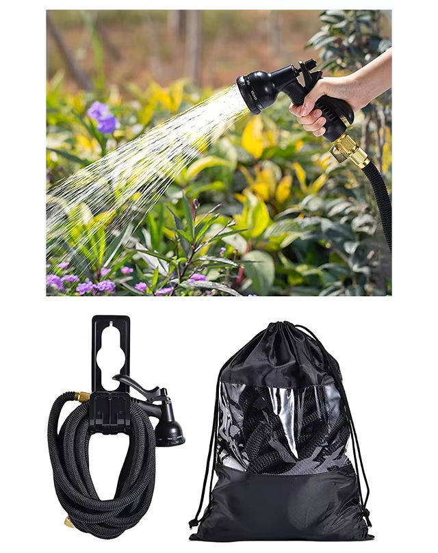跨境花园魔术自动伸缩水管园林园艺浇花软管便携洗车工具水管套装详情8