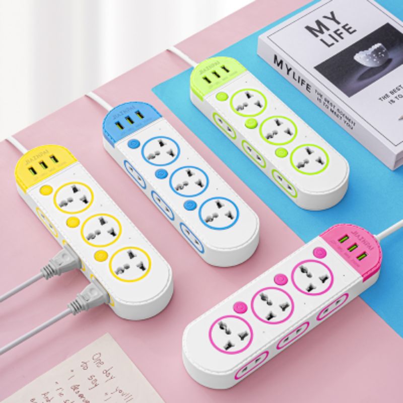 智能家居数码电脑设备专用智能排插 安全防护 多功能USB接口 