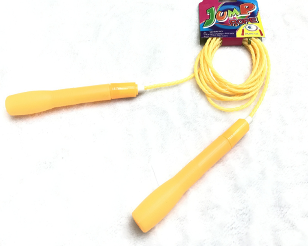 塑料 跳绳七彩吸塑柄高品质学校学生健身专用健身器材用品