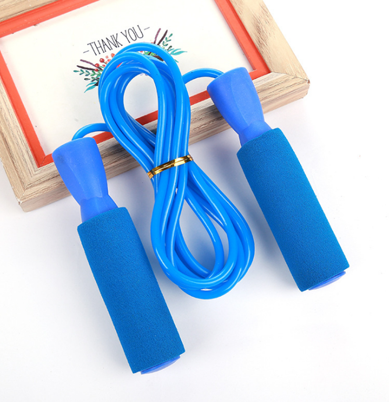 新款 户外健身专用跳绳批发防滑海绵柄跳绳厂家直销