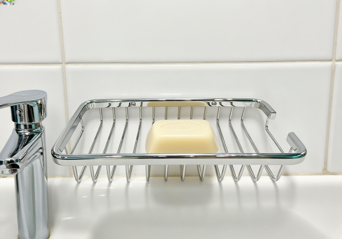 304 stainless steel soap rack, non-perforated soap mesh, bathroom and toilet storage rack, draining rack, soap box, soap dish, soap box, soap box pic 1