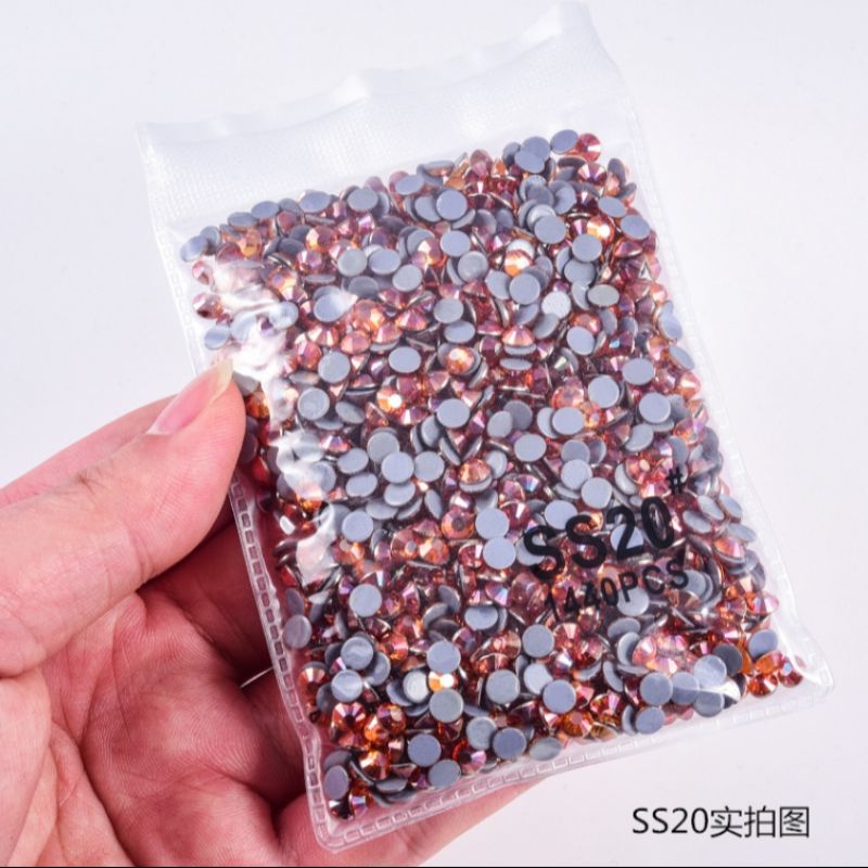 玻璃烫钻DMC中东钻香槟红色烫钻