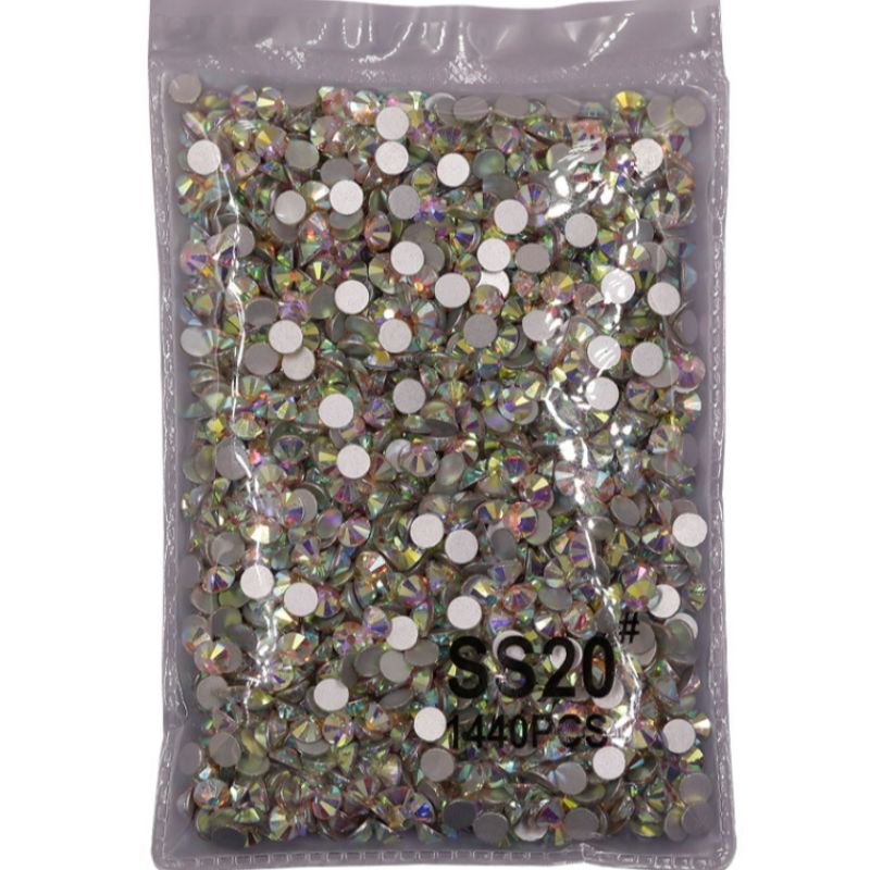 白色玻璃水晶钻diy美甲手机壳饰品 SS8-1440颗