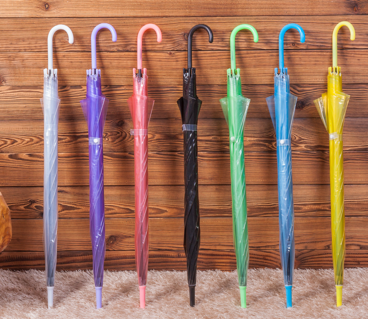 Transparent umbrella, polka dot umbrella, rainbow umbrella, frosted eva umbrella, transparent pvc umbrella