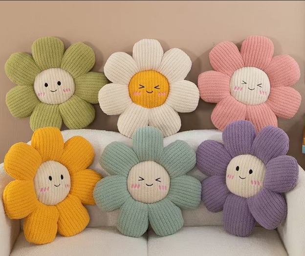 花朵抱枕ins风靠垫太阳花沙发抱枕客厅装饰现代轻奢飘窗床头靠枕