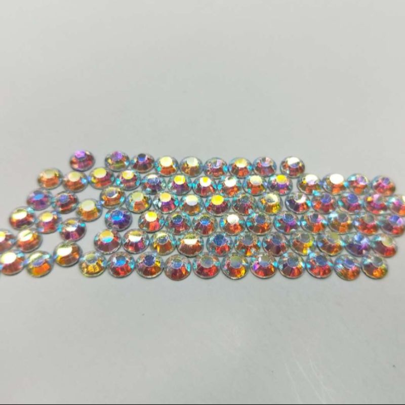 SS6双面白色玻璃烫钻