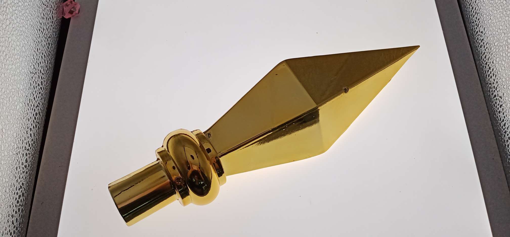 大号 礼堂旗枪头，金属旗杆枪头礼堂旗帜配套枪头