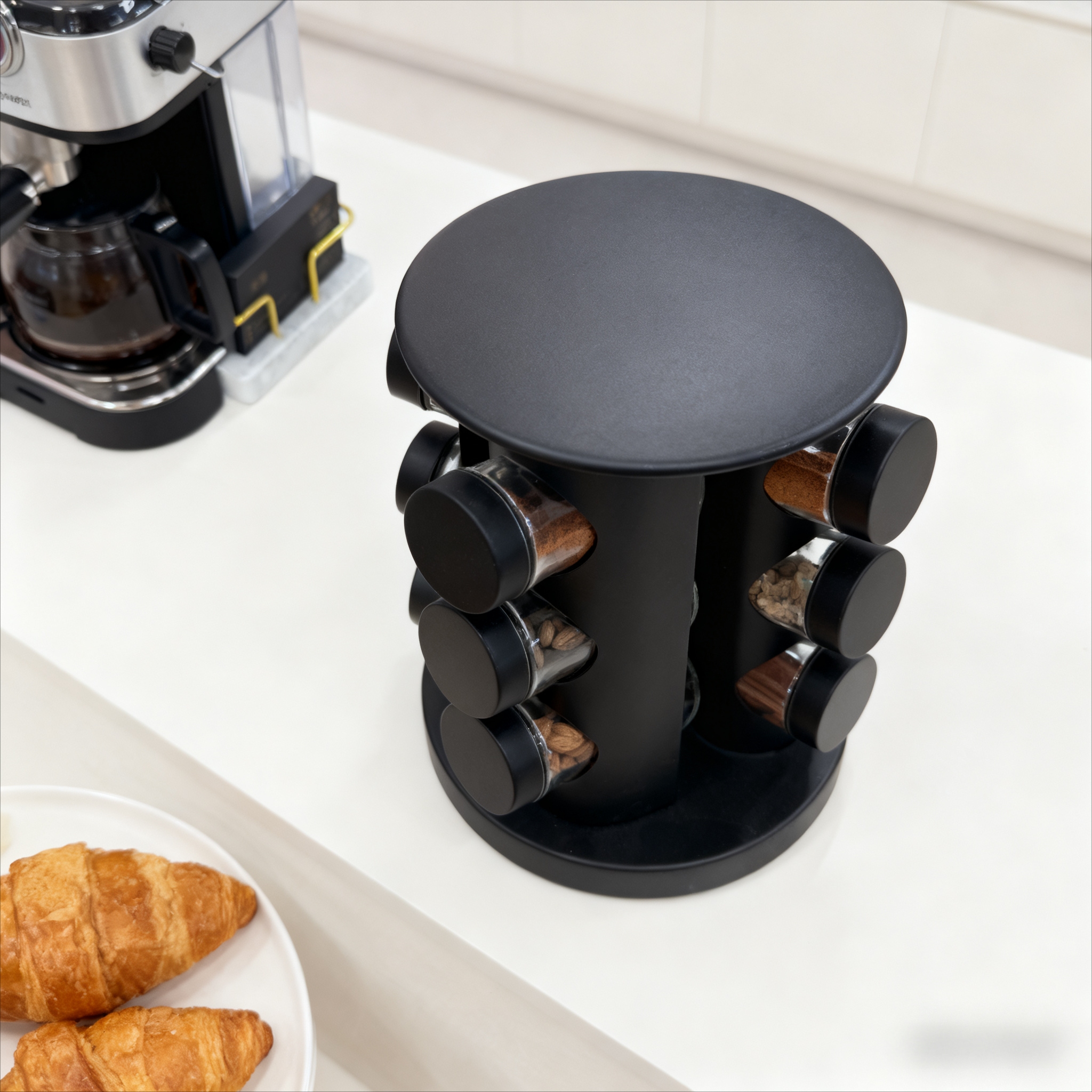 调味瓶/研磨器/黑胡椒研磨器/调料盒/盐罐玻璃产品图