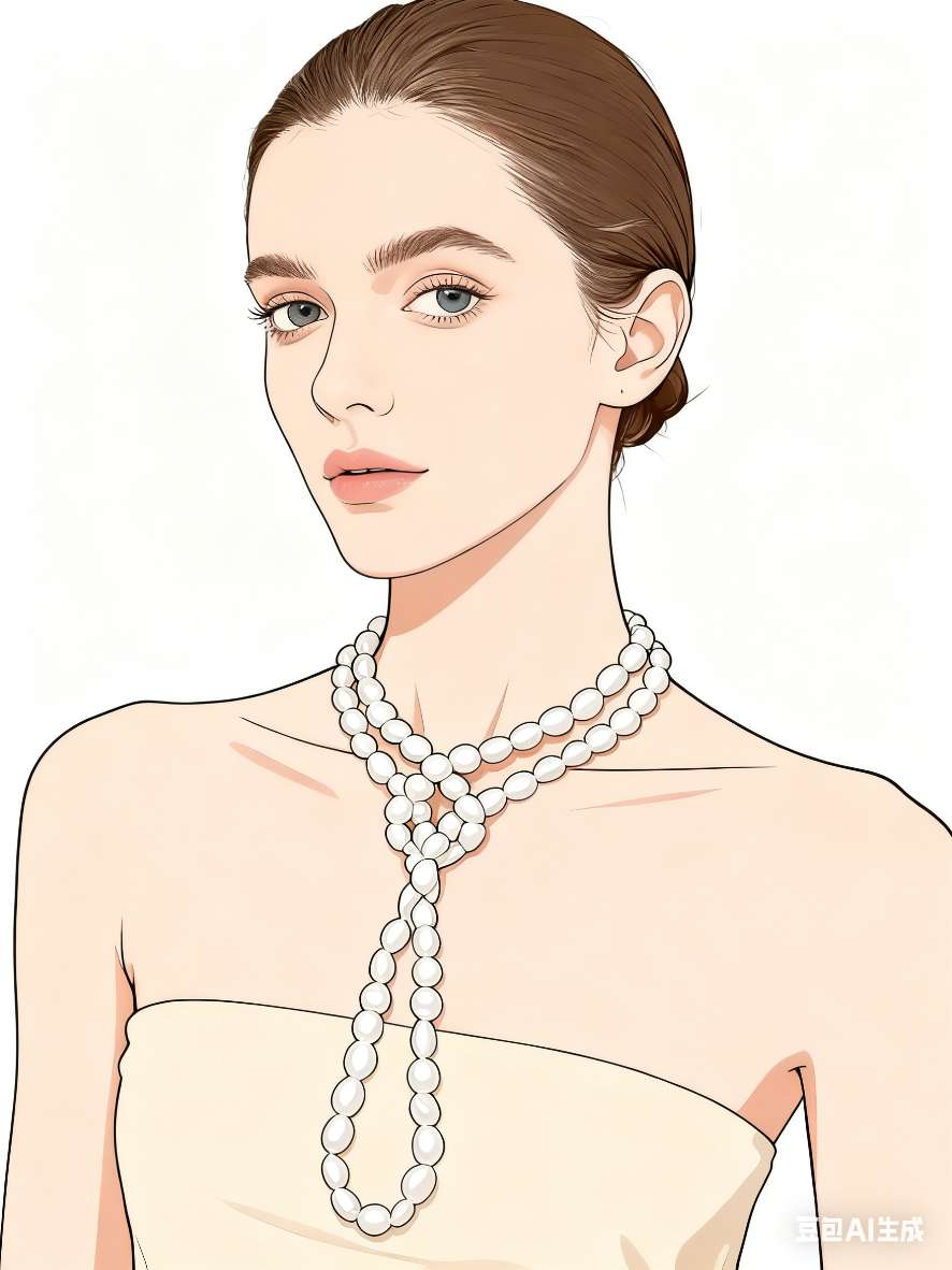 Natural freshwater pearl necklace for women is simple, versatile and exquisite. It can be worn in various ways and is a trendy jewelry accessory Item Picture