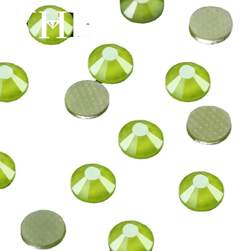 服装辅料电光黄平底钻烫钻精品胶底贴钻diyss20（1440颗）烫钻