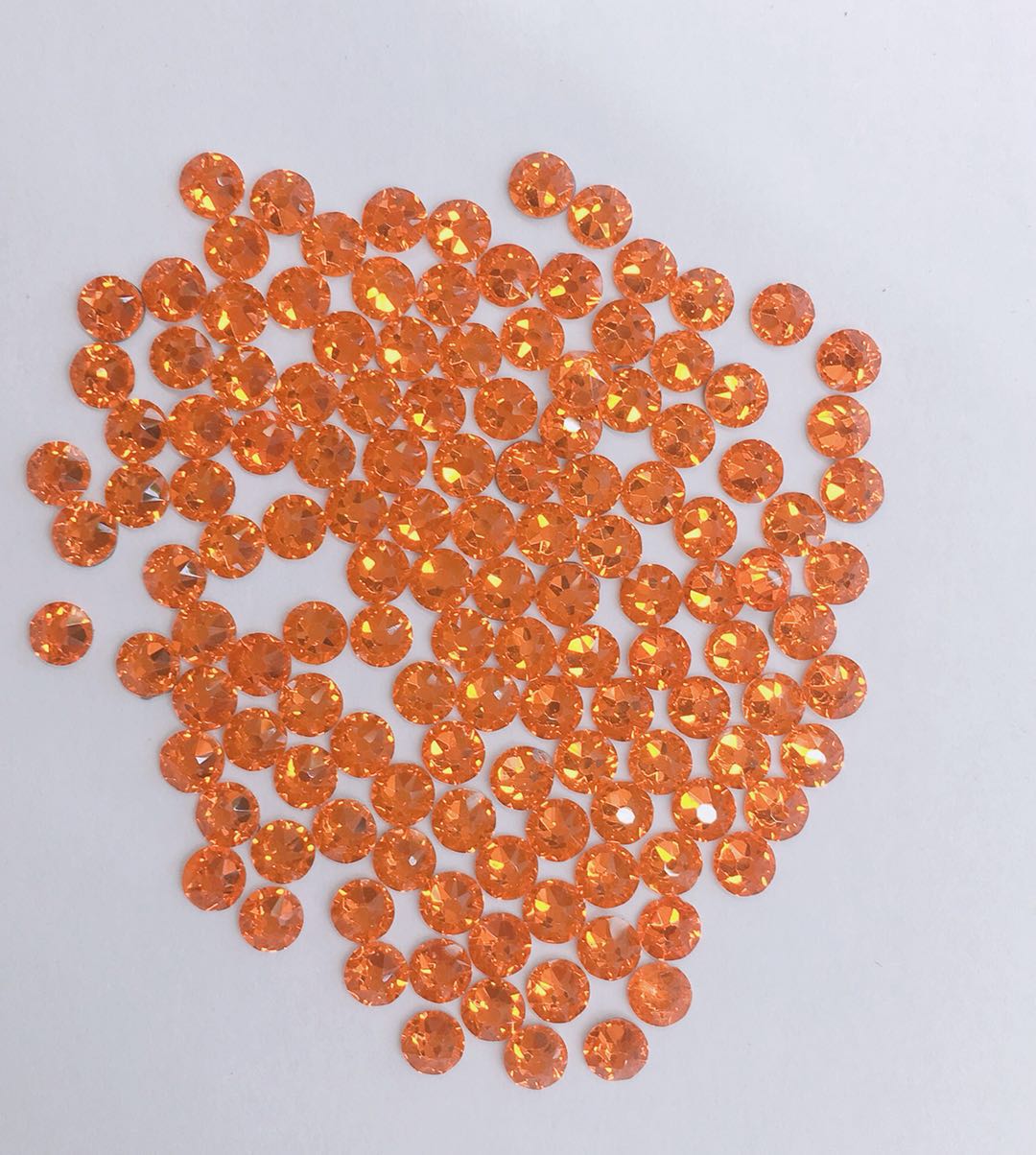 SS30橙色仿奥钻玻璃烫钻美甲钻服装辅料服装辅料