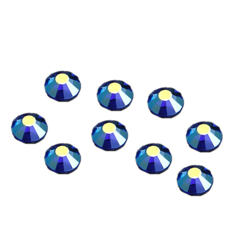 热烫底蓝色AB钻 4mm服装辅料中东烫钻 SS10（1440颗）烫钻