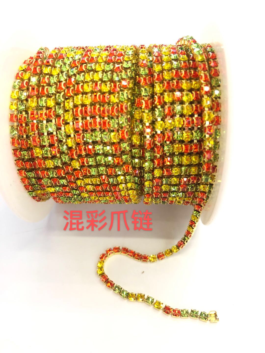 混彩爪链码链电镀金属爪链饰品配件DIY手工饰品服装辅料
